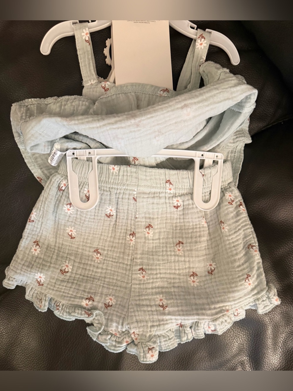 RZ Littles Sage Floral Ruffle Romper - Picture 4 of 6
